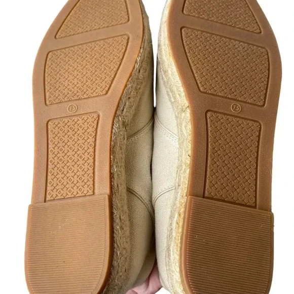 Tory Burch Rios Lace up espadrille canvas size 7.5 new - Picture 5 of 7